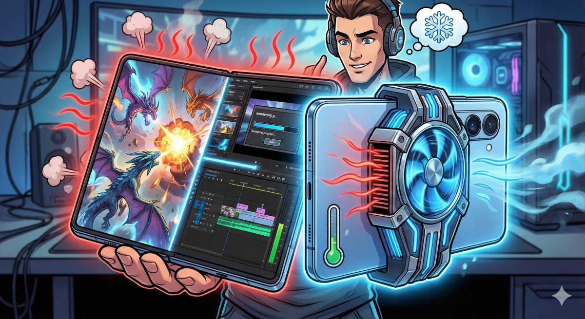 고성능 게임 및 작업 시 갤럭시 Z 폴드7 발열 잡는 효과적인 방법