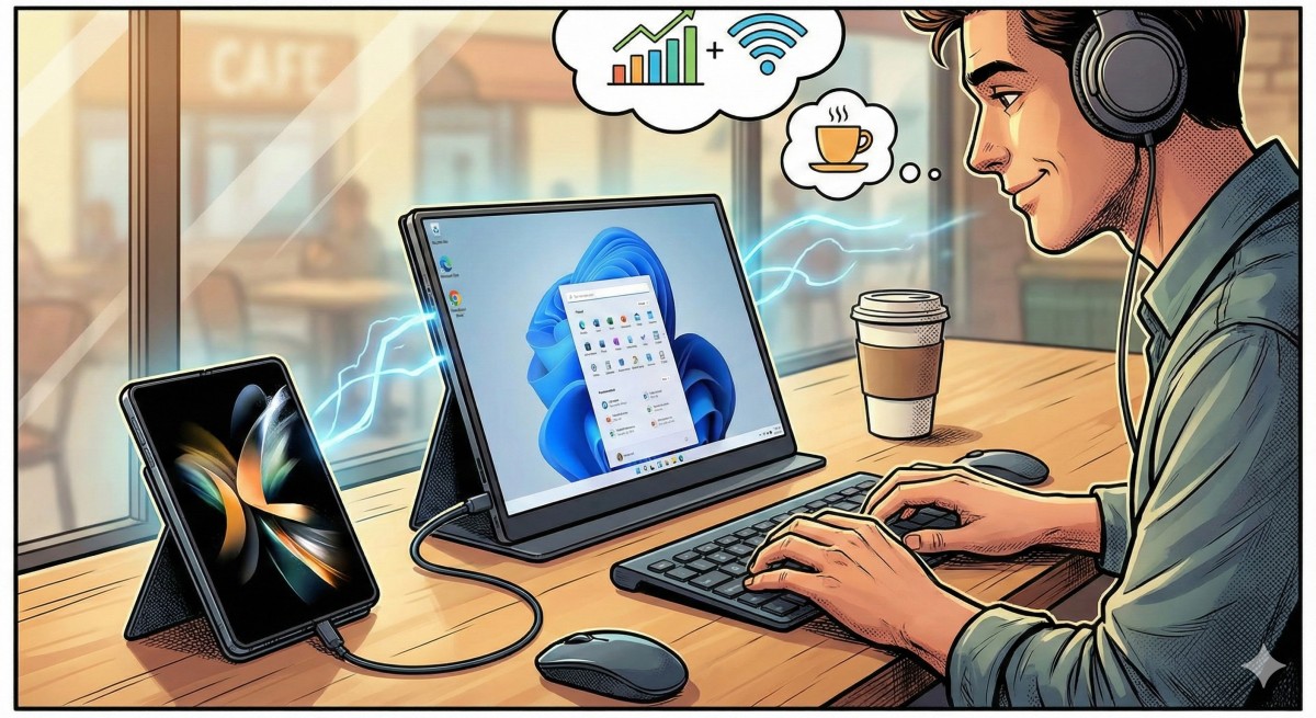 삼성 DeX와 갤럭시Z폴드7, 궁극의 휴대용 PC를 완성하다