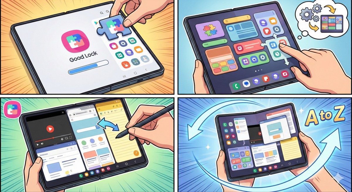 갤럭시Z폴드7 필수 앱! 굳락(Good Lock) 설치부터 멀티태스킹 활용법까지 A to Z