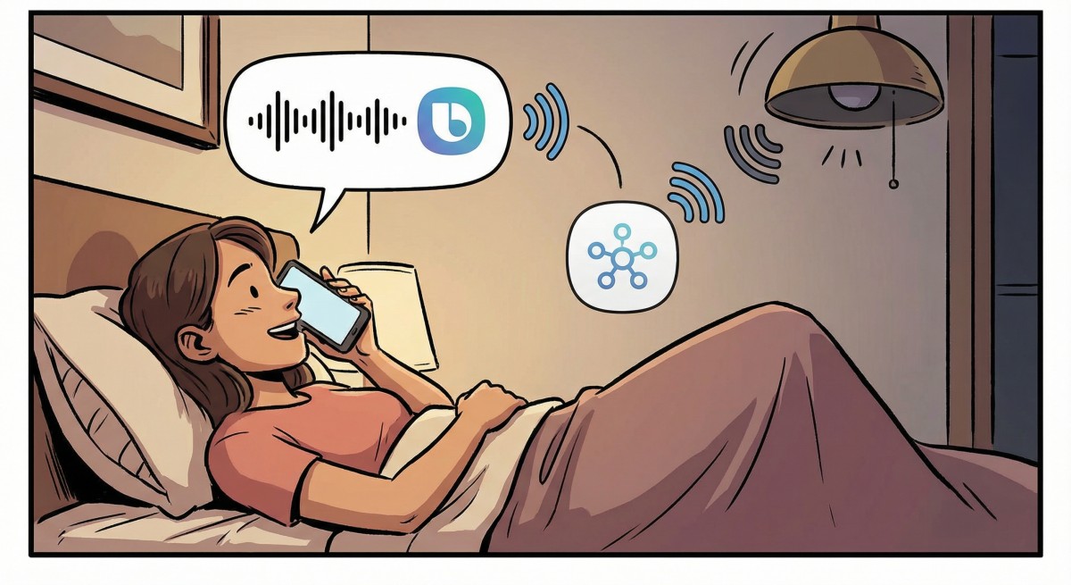 스마트싱스(SmartThings)와 빅스비 연동 누워서 말로 불 끄기