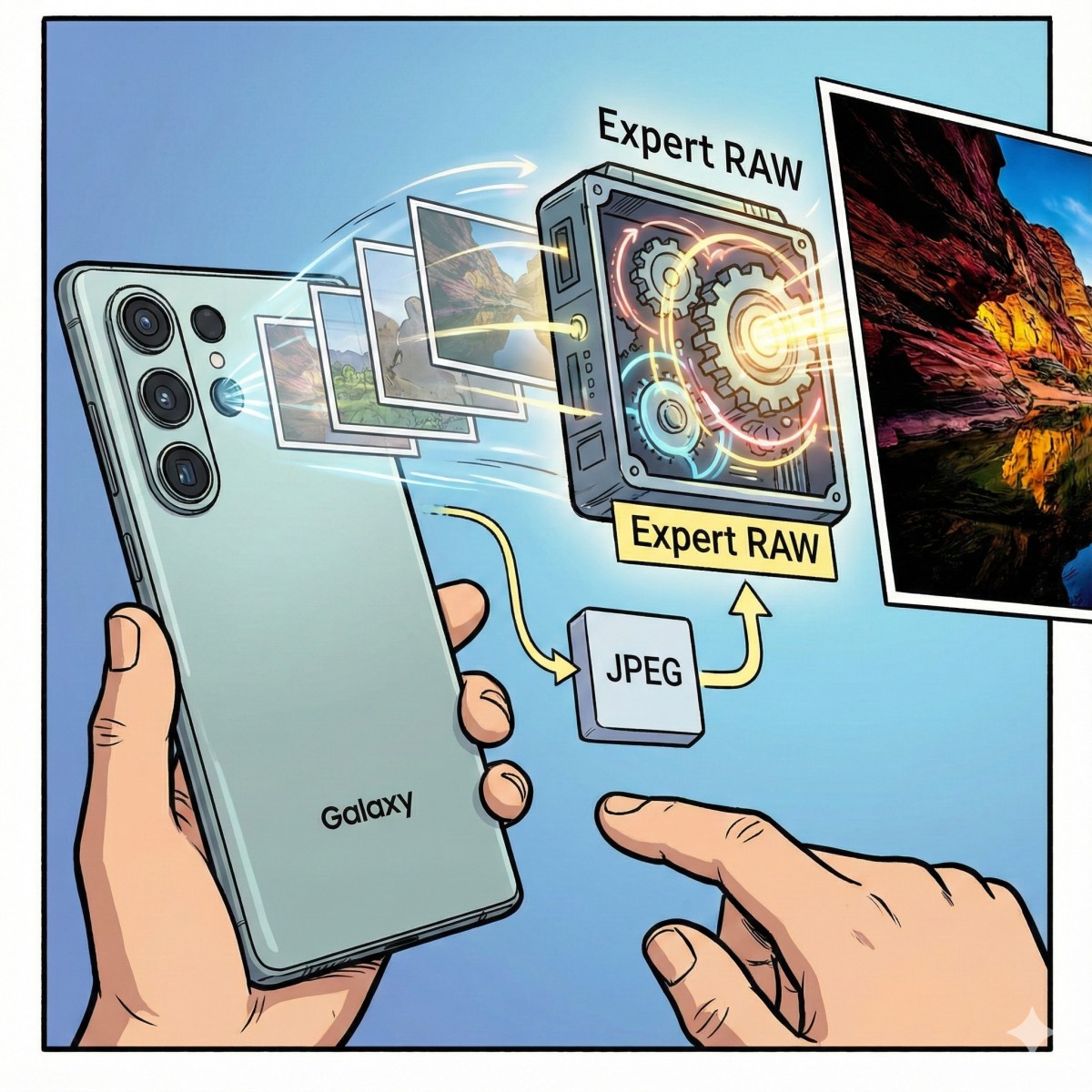 JPEG를 넘어선 세계 갤럭시 Expert RAW의 멀티 프레임 처리 기술 분석
