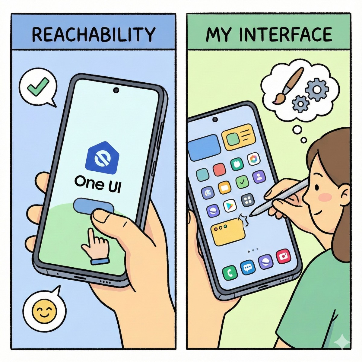 사용자 경험(UX)의 진화 One UI의 ‘도달 가능성’ 철학과 나만의 인터페이스 구축
